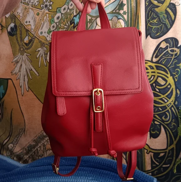 Coach | Bags | Vintage Coach Red Leather Legacy West Small  display picture 2